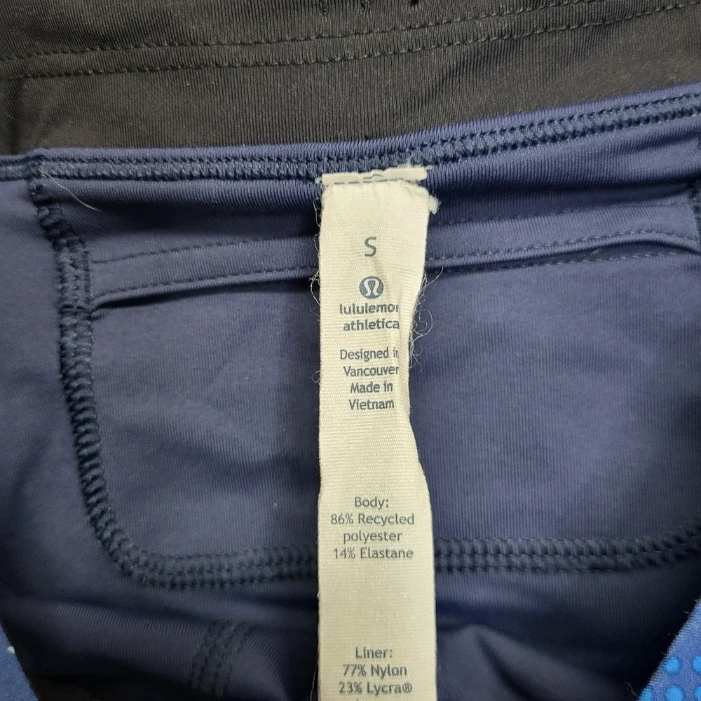 Lululemon Shorts Mens Small Blue Camo Luxtreme Liner 9